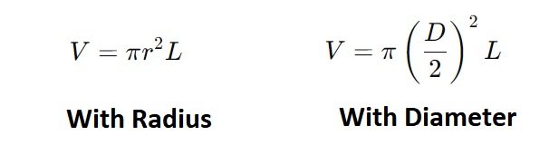 Pipe Volume Formula