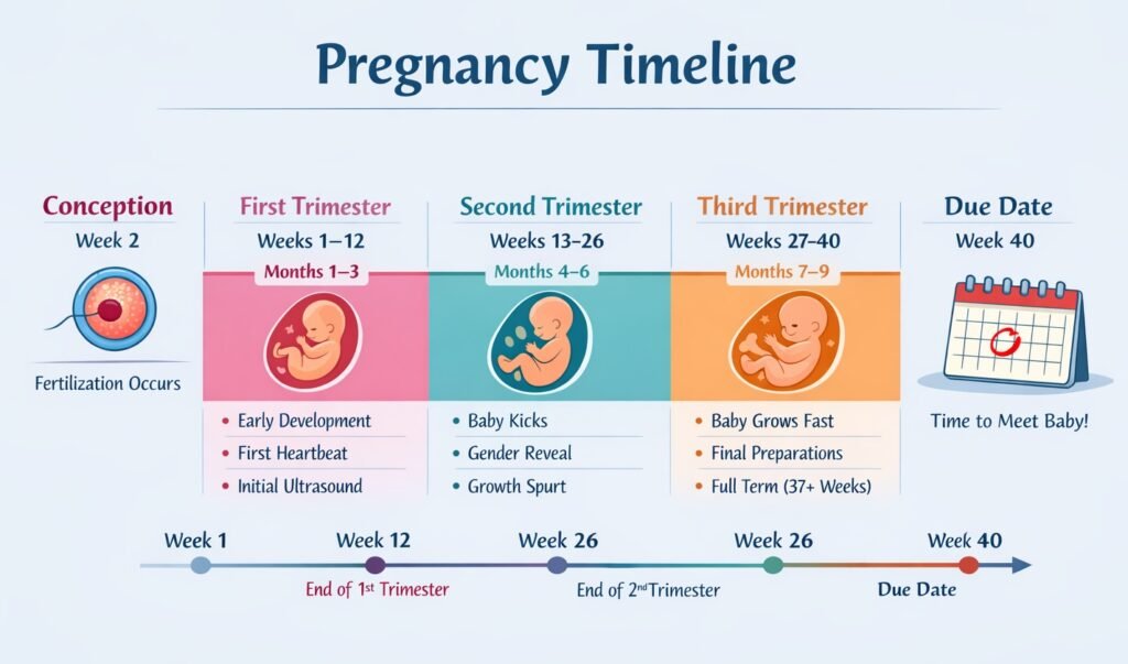 Pregnancy Timeline Chart