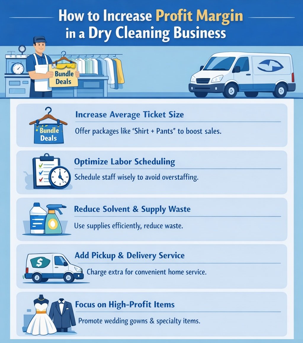 How to Increase Profit Margin in a Dry Cleaning Business