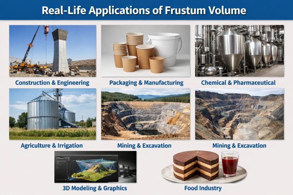 Real life applications of Frustum Volume calculations