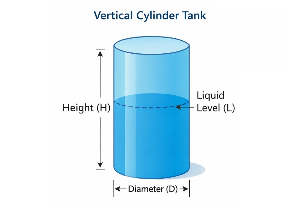 Vertical Cylindrical Tank Volume