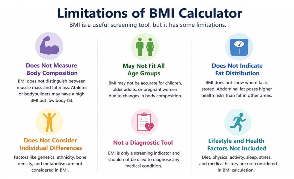 Limitations of BMI Calculator